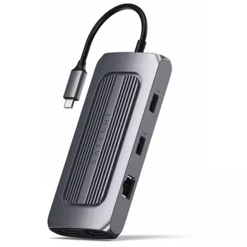 USB-хаб Satechi USB-C Multiport MX Adapter серый космос
