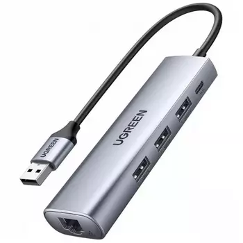 USB-хаб UGREEN CM266-60812 Gray (60812)