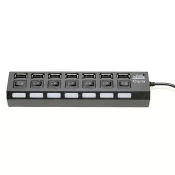 USB-концентратор 5bites HB27-203PBK USB 7 ports Black