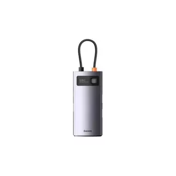 USB-концентратор Baseus Metal Gleam Series 4-in-1 (Type-C to USB3.0*3+RJ45*1) (WKWG070113)