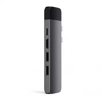 USB-концентратор Satechi Aluminum Pro Hub With Ethernet для 2016/2017 MacBook Pro 13/15 Space Gray ST-TCPHEM