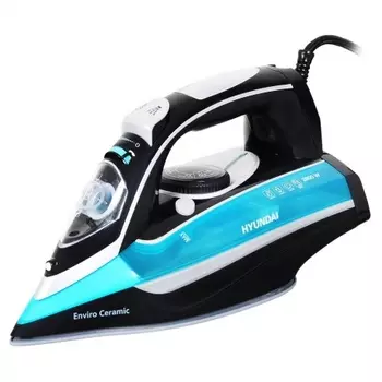 Утюг Hyundai H-SI01336 2800Вт черный/голубой отличное состояние