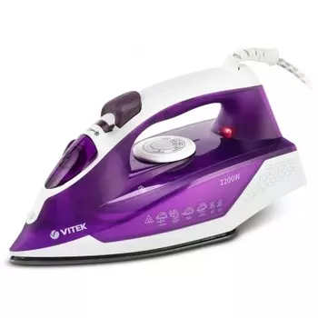 Утюг Vitek VT-8308 2200Вт фиолетовый/белый