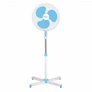 Вентилятор напольный Scarlett SC-SF111B29 белый/голубой