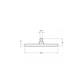 Верхний душ Jacob Delafon EO E3875-CP