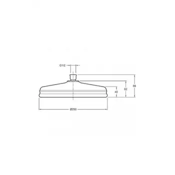 Верхний душ Jacob Delafon KATALYST E13693-CP