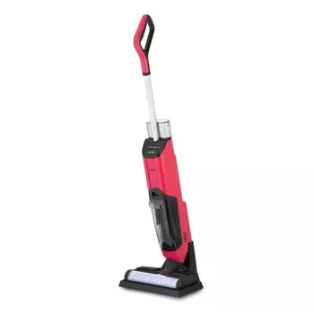 Вертикальный беспроводной пылесос Kitfort КТ-5183-1 черно-малиновый