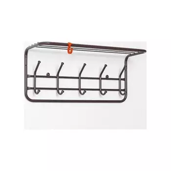 Вешалка д/одежды настен. с полкой 60 см, 5-рожк. (60*28*20 см) коричневый ВСП 6 КОР