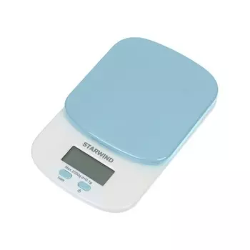 Весы кухонные электронные Starwind SSK2156 макс.вес:2кг голубой
