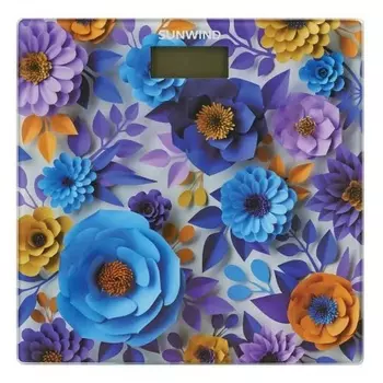 Весы напольные электронные SunWind SSB051 макс.180кг рисунок