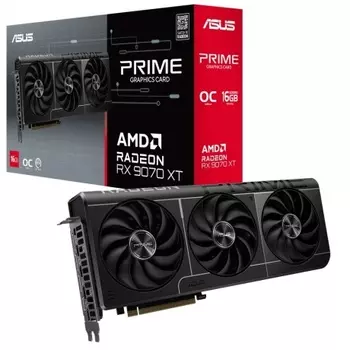 Видеокарта ASUS RX9070XT PRIME OC 16GB GDDR6 256bit 3xDP HDMI 3FAN RTL [PRIME-RX9070XT-O16G]