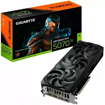 Видеокарта Gigabyte RTX5070Ti WINDFORCE SFF 16GB GDDR7 256bit 3xDP HDMI 3FAN RTL