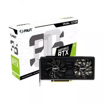 Видеокарта Palit PA-RTX3060 DUAL 12Gb LHR (NE63060019K9-190AD)