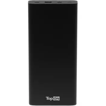 Внешний аккумулятор TOPON TOP-T140, 22400мAч, черный (103271)