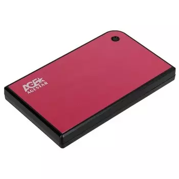 Внешний корпус для HDD/SSD AgeStar 3UB2A14 SATA II пластик/алюминий красный 2.5"