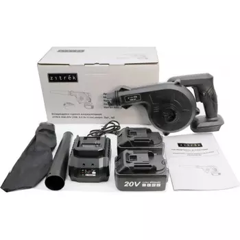 Воздуходувка садовая аккумуляторная ZITREK ZKBL20V (20В, 4.0 Ач Li-ion аккум. 2шт., зу)