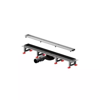 W01SC-U11-080-04SB MasterFlow Трап для душа линейный универс затвор Tile 80см цвет сталь мат
