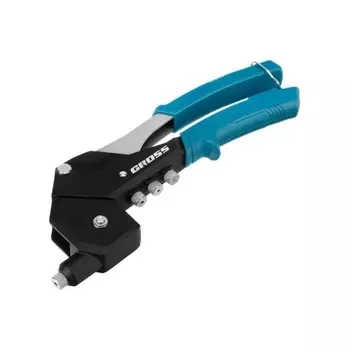 Заклепочник ручной, 290 мм, поворотный, 0-360, заклепки 2,4-3,2-4,0-4,8 мм// Gross