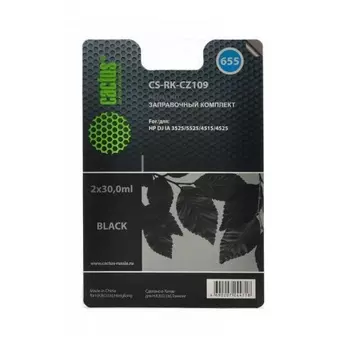 Заправочный набор Cactus CS-RK-CZ109 черный 60мл для HP DJ IA 3525/5525/4515/4525