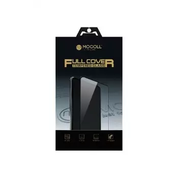 Защитное стекло MOCOLL полноразмерное 2.5D для Samsung A21 / A21S Черное (Серия Storm)