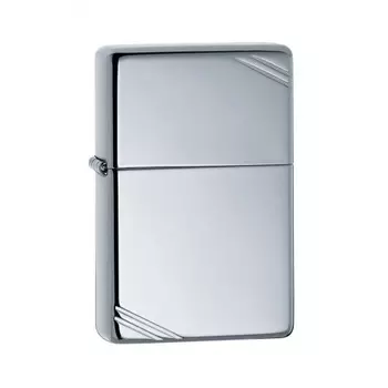 Зажигалка Zippo с полосками, с покрытием High Polish Chrome, латунь/сталь, серебристая