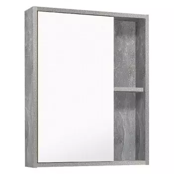Зеркальный шкаф Runo серый бетон Эко 52 (00-00001184)