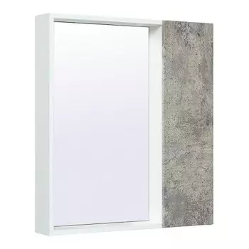 Зеркальный шкаф Runo серый бетон Манхэттен 65 (00-00001016)