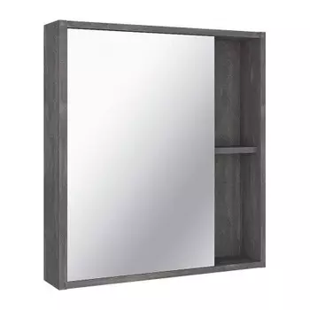 Зеркальный шкаф Runo железный камень Эко 60 (00-00001325)