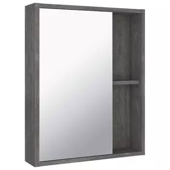 Зеркальный шкаф Runo железный камень Эко 52 (00-00001324)