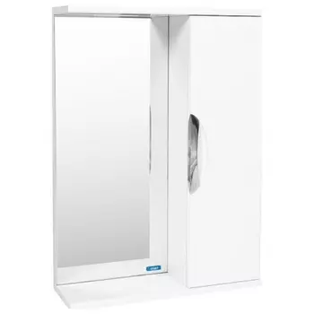 Зеркальный Шкаф VIANT "Барселона" 50 без света 160х500х700 (VBAR50-ZSH)