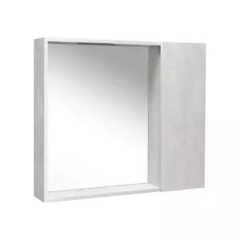 Зеркальный шкаф VIANT "Берлин" 80 правый/левый без света цемент 136х800х700 (VBER80C-ZSH)