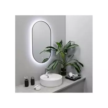 Зеркало FIXSEN с подсветкой LED овальное 40х80 см графит (FX-3080F)