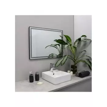 Зеркало FIXSEN с подсветкой LED прямоугольное 120х80 см графит (FX-2120F)