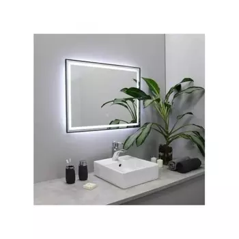 Зеркало FIXSEN с подсветкой LED прямоугольное 100х80 см графит (FX-2100F)