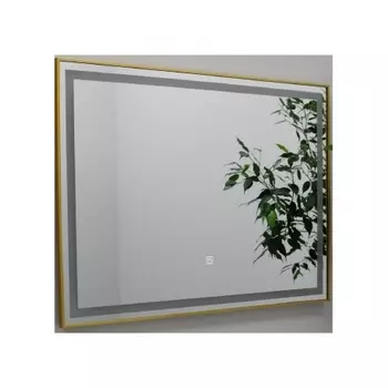 Зеркало FIXSEN с подсветкой LED прямоугольное 90х70 см золото-сатин (FX-2090G)