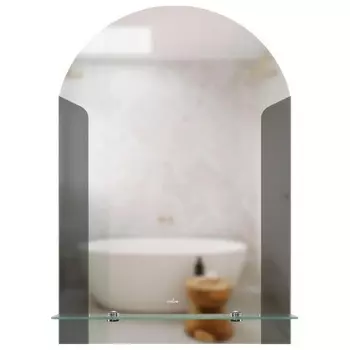 Зеркало MIXLINE "Муза" 390*580 (ШВ) с полкой (552616)