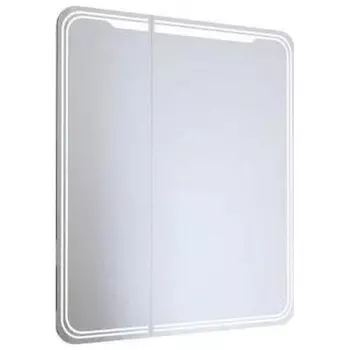 Зеркало шкаф MIXLINE 700*800 (ШВ) 2 створки, правый, сенсорный выкл, светодиодная подсветка ВИКТОРИЯ (547257)