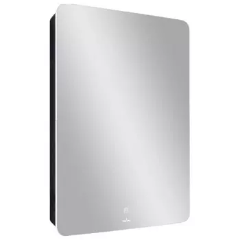 Зеркало-шкаф MIXLINE "Асти" 560*850 (ШВ) правый, сенсорный выкл., светодиодная подсветка, ЧЕРНЫЙ (553158)