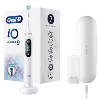 Зубная щетка Braun Oral-B iO Series 9 / IOM9.1A1.1AD White Alabaster (Белый Алебастр) (Россия)