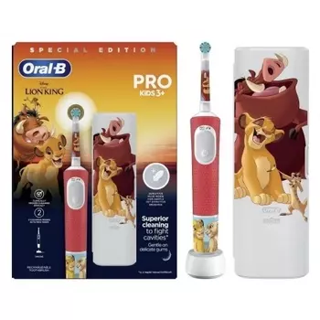Зубная щетка Braun Oral-B Vitality Pro D103 Kids Lion King (Красный) (Россия)