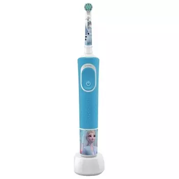 Зубная щетка детская Braun Oral-B Vitality D100.423.2K Kids Frozen (Голубой/розовый) +4 Sticker Pack