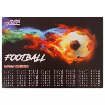 270397, (цена за 6 шт.) Настольное покрытие ЮНЛАНДИЯ, А3+, пластик, 46x33 см, "Fireball", 270397
