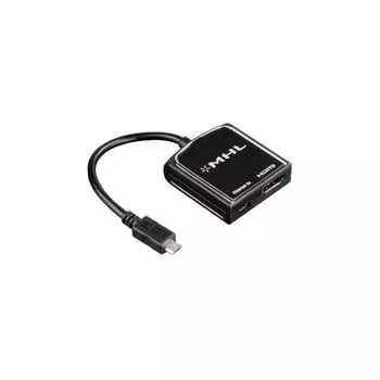 Адаптер аудио-видео Hama H-54510 HDMI (f)-Micro HDMI (m) 0.2м черный (00054510)