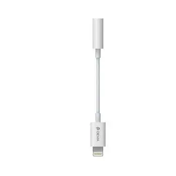 Адаптер Devia Smart Lightning - 3.5мм - White, Белый