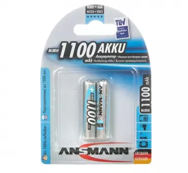 Аккумулятор Ansmann AAA 1100 mAh (уп 2 шт)