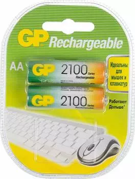 Аккумулятор GP 210AAHC AA NiMH 2100mAh (2шт)