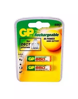 Аккумулятор GP 65AAAHC AAA NiMH 650mAh (2шт)