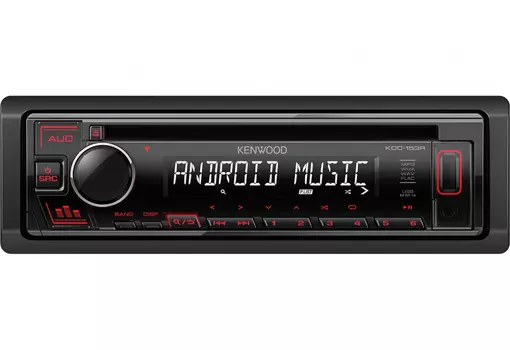 Автомагнитола CD Kenwood KDC-153R 1DIN 4x50Вт