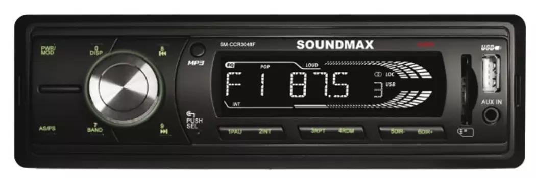 Автомагнитола Soundmax SM-CCR3048F 1DIN 4x45Вт