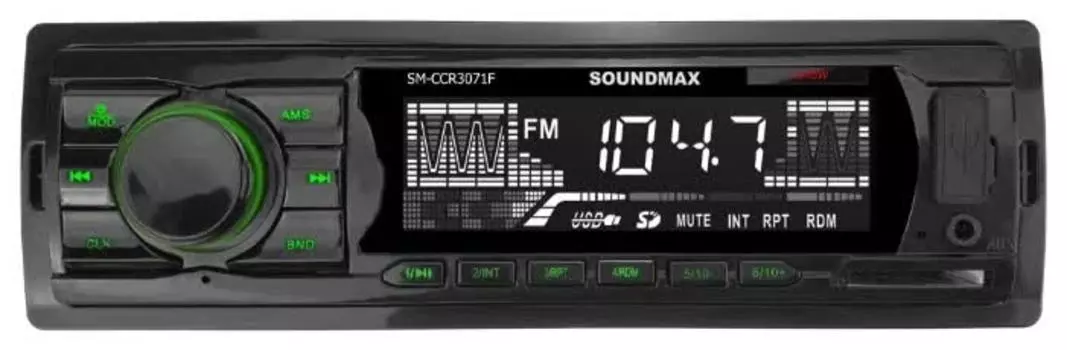 Автомагнитола Soundmax SM-CCR3071F 1DIN 4x45Вт